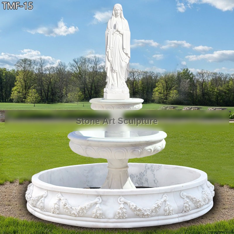 High Quality Virgin Mary Water Fountain for Outdoor Decor TMF-015