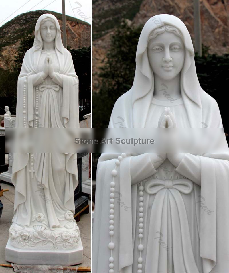 Our Lady of Lourdes Show miracle Vision to St Bernadette Statue at Grotto France TCH-62 detail image