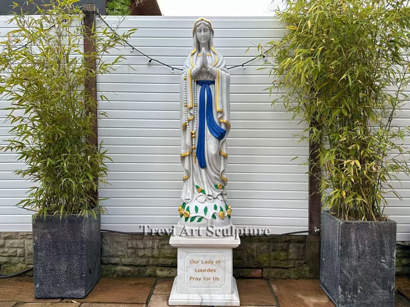 feedback from an american customer on the marble virgin mary sculpture