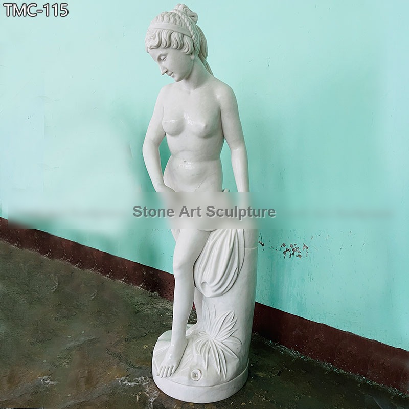 Classic Marble Bathing Venus Statue 5 Feet detail image