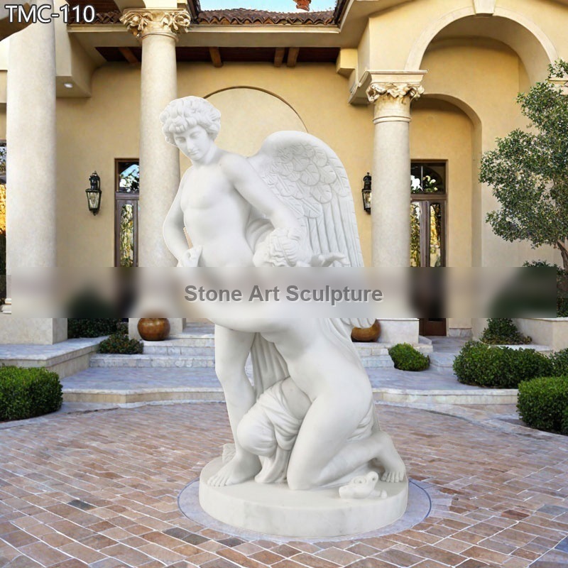 Life Size Marble Amor and Psyche Statue Factory Supplier detail image