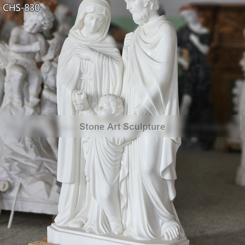 6 feet Marble Holy Family Statue Catholic Church Decor CHS-830 detail image
