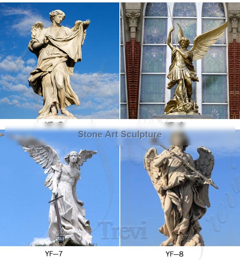 Large Avenger Angel Marble Garden Statue for Square Ornaments BOKK-265 detail image