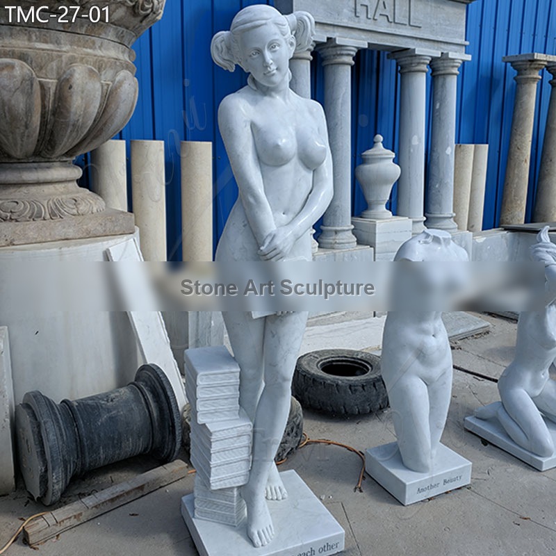 Custom Made Marble Photo Statues of Yourself Costs for Sale TMC-27 detail image
