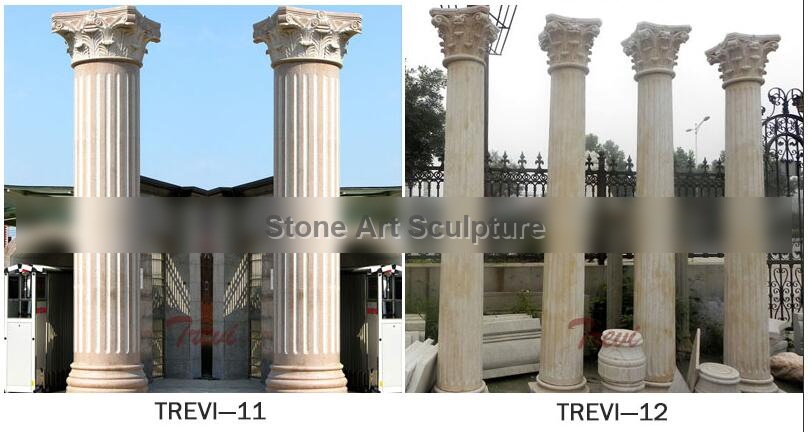 Modern large round support architectural columns for porch TMC-10 detail image