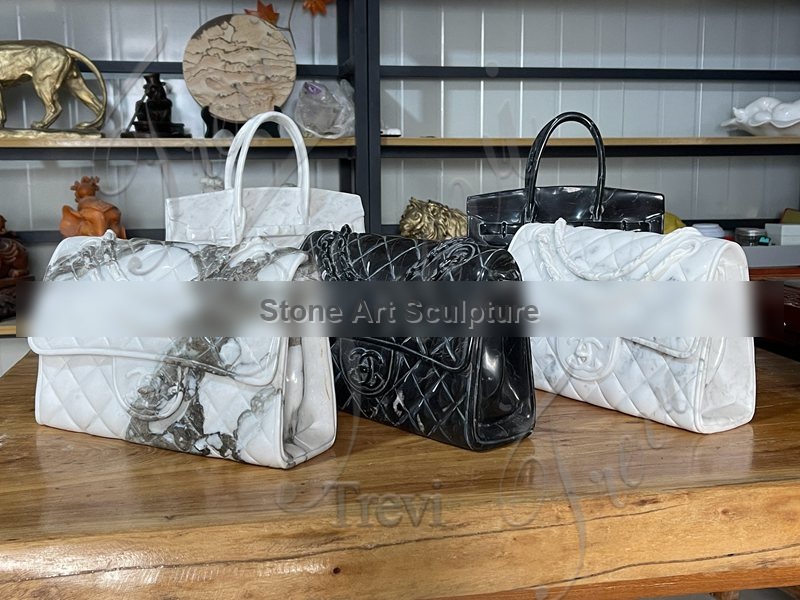 Stunning Black Marble Handbag for Sale TMAD-07 detail image