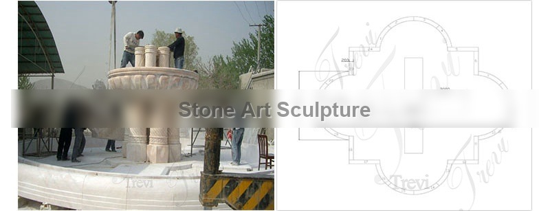 Customized Polished Granite Tiered Fountain Simple Style for Sale MOKK-663 detail image