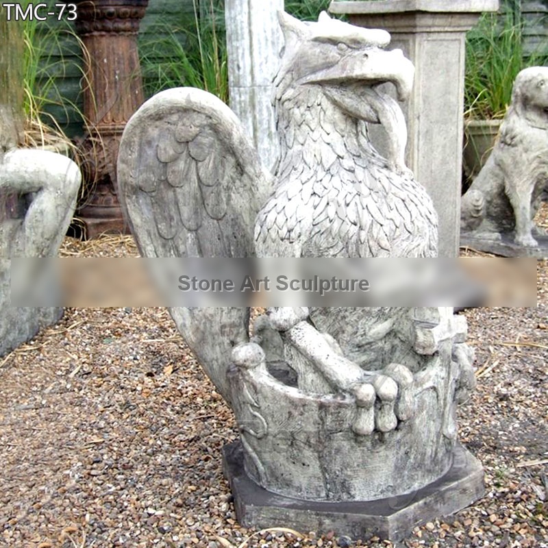 Gothic Stone Griffin Gargoyle Statue Garden Decor for Sale TMC-73 detail image