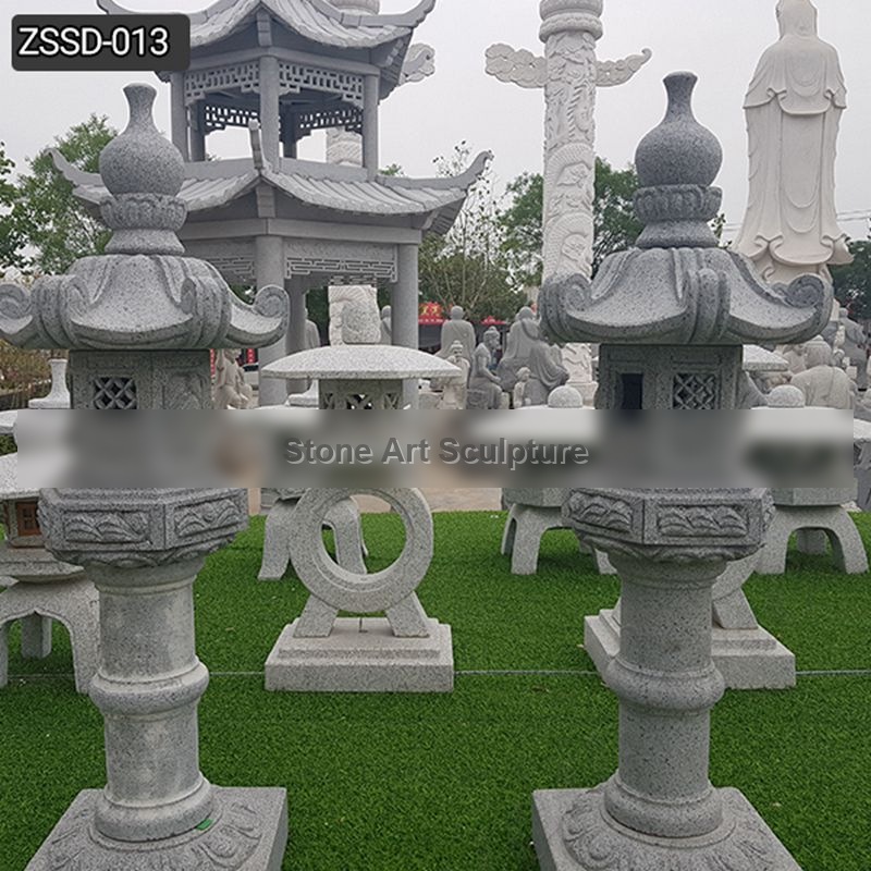 High Quality Outdoor Japanese Granite Garden Lamp Decor for Sale ZSSD-013 detail image