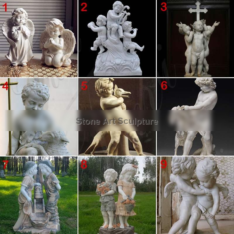 Famous Art Cupid from Thorvaldsen Museum Angel Marble Statue for Sale MOKK-213 detail image