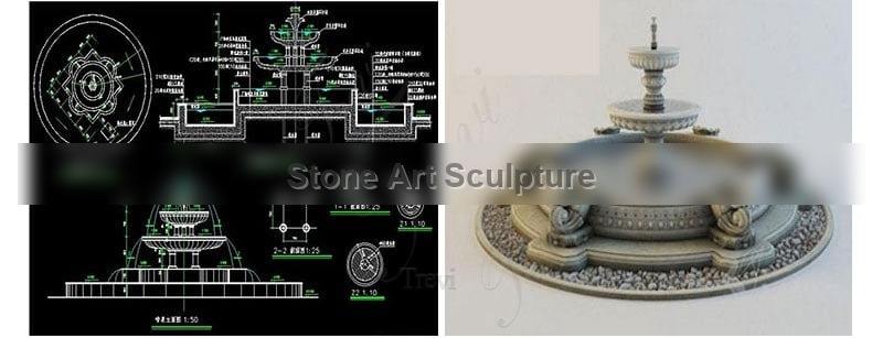 Outdoor Marble Water Fountain Factory Price MOKK-849 detail image