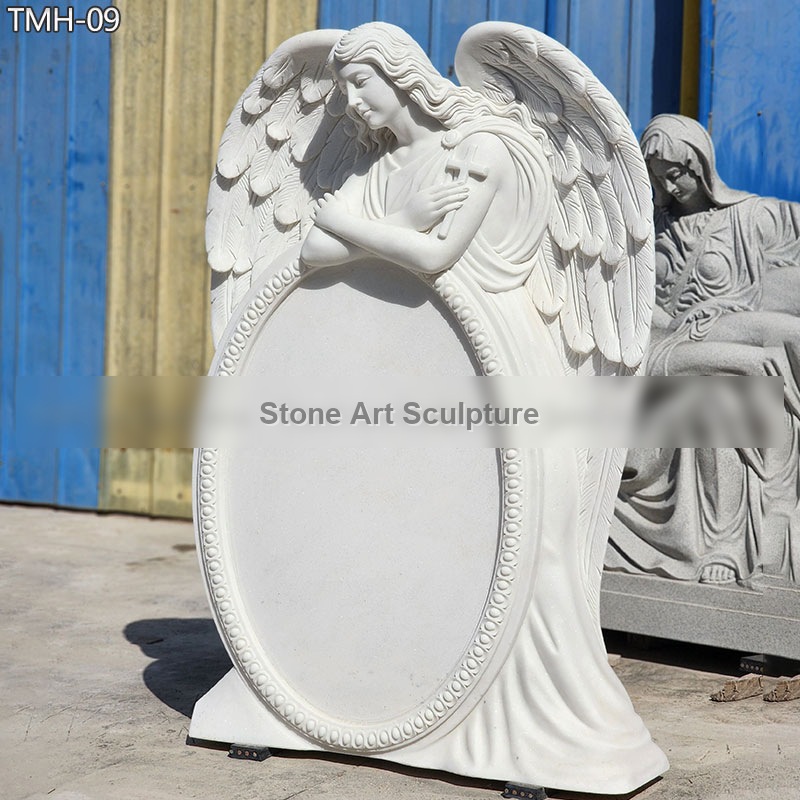 Peaceful angel Headstones for Graves detail image