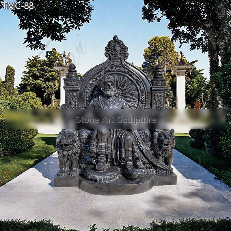 Life Size Custom Shivaji Maharaj Marble Statue for Sale detail image