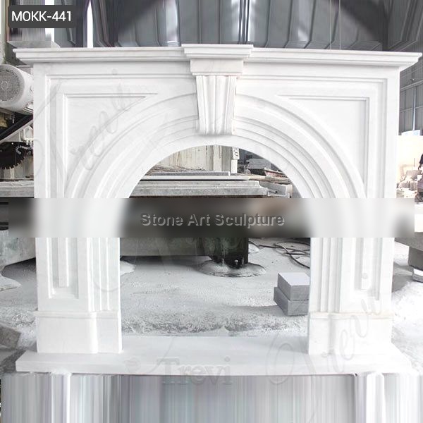 High Quality Home Decorative Modern Marble Fireplace Surround for Sale MOKK-441