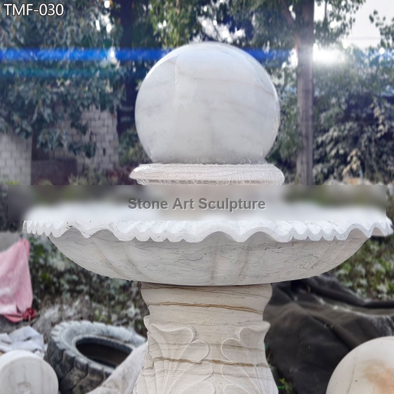 2-Tiered Water Fountain with Spinning Ball detail image