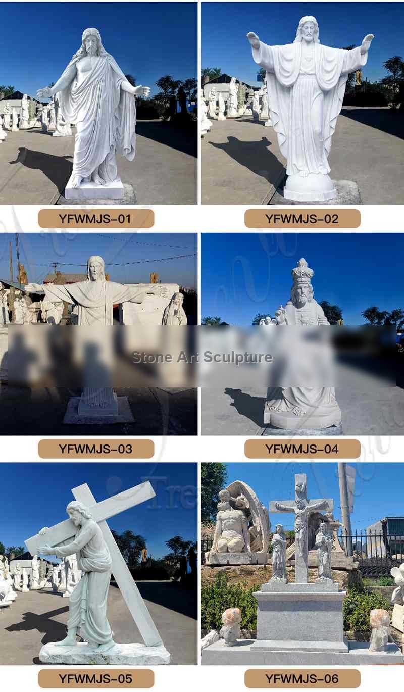 Life Size Sacred Heart of Jesus Christ Sculpture Factory Directly Supply TCH-07 detail image