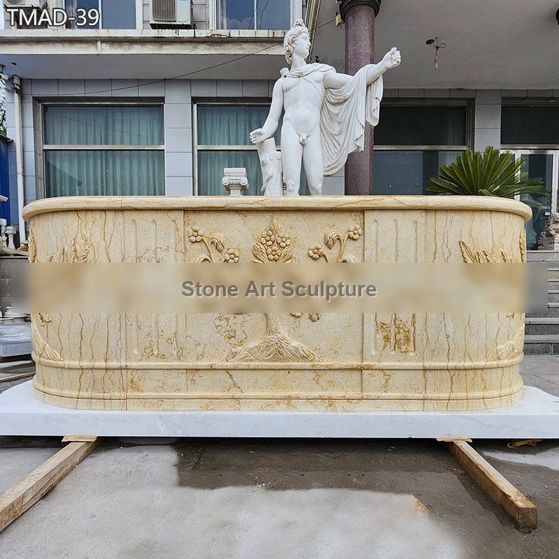 Hand-carved Marble Bar Counter for Wedding Venue detail image