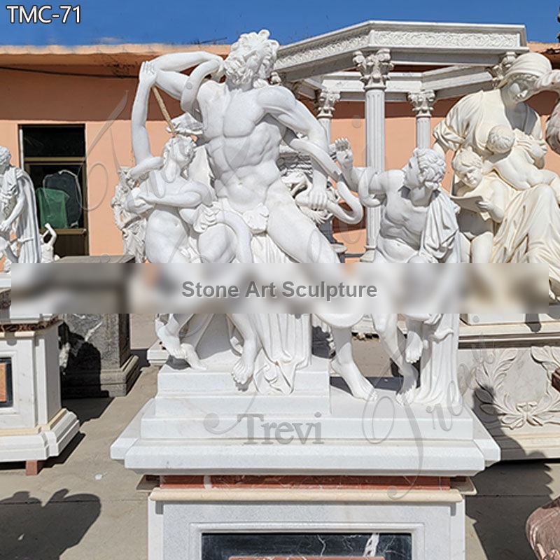 Famous Greek Marble Laocoon and His Sons Statue for Sale TMC-71 detail image