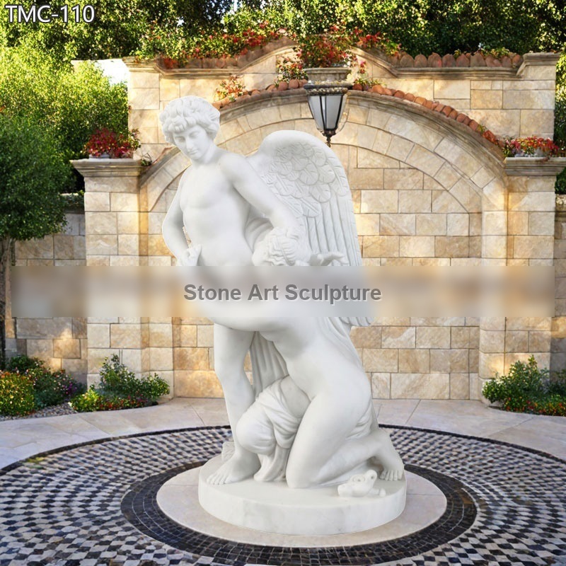 Life Size Marble Amor and Psyche Statue Factory Supplier