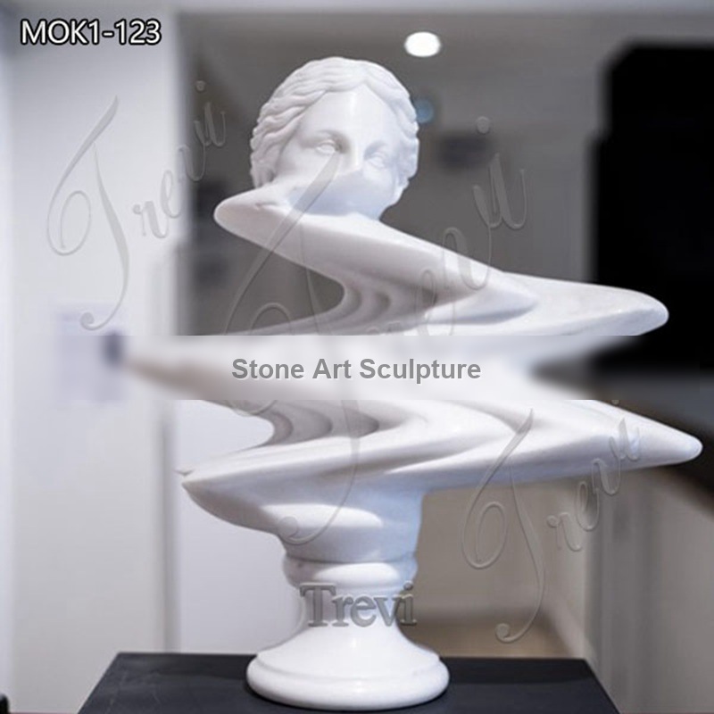 Marble Abstract Wave Bust Sculpture Manufacturer MOK1-123 detail image