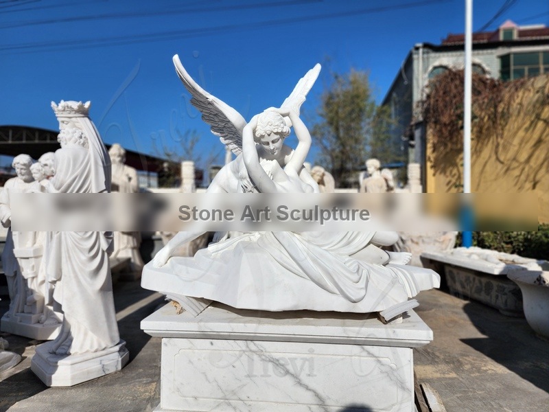 Life-size Cupid And Psyche Statue Antonio couldova Garden Art for Sale TMC-32 detail image