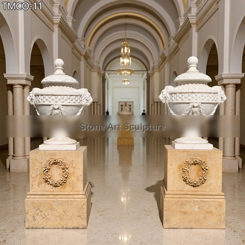 Exquisite White Marble Finials for Castle