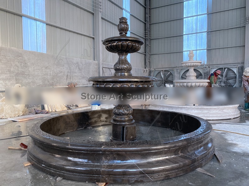 Tiered Outdoor Marble Water Fountain China Manufacturer MOKK-785 detail image