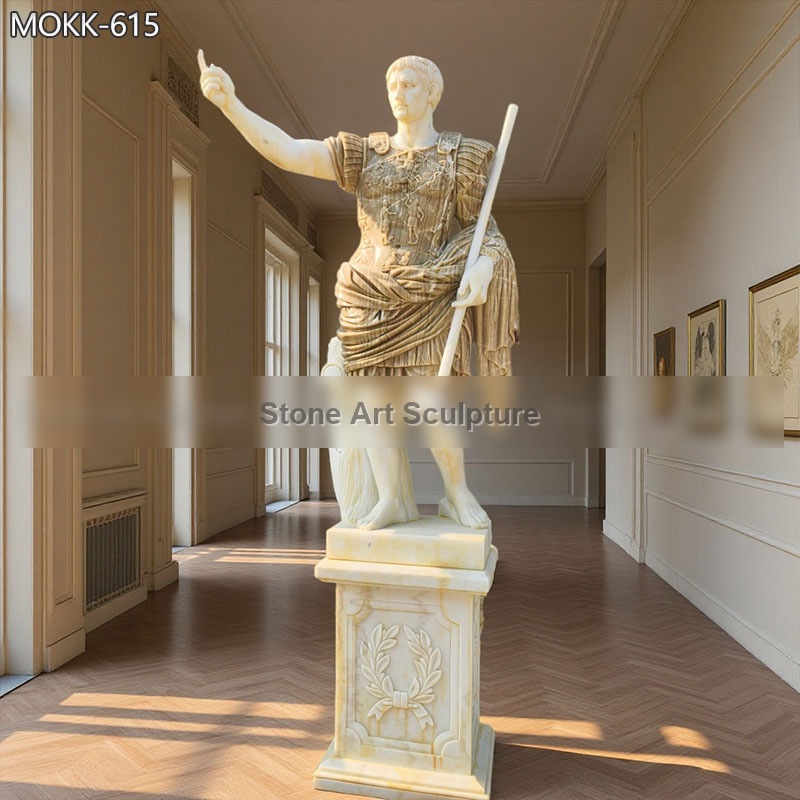 Augustus of Prima Porta Statue Julius Caesar Marble Sculpture MOKK-615