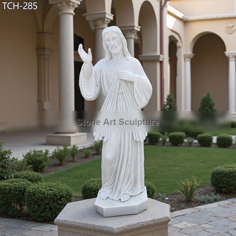 6 Feet White Divine Mercy Jesus Statue for Sale