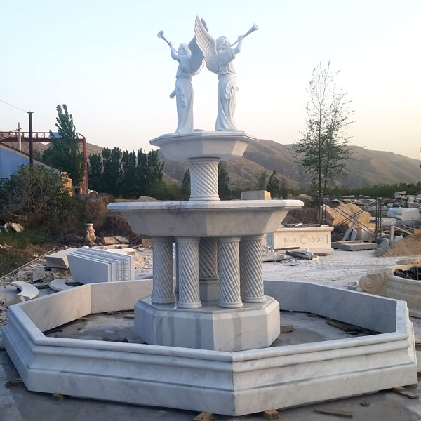 Importance of outdoor water fountain hand carved marble fountain