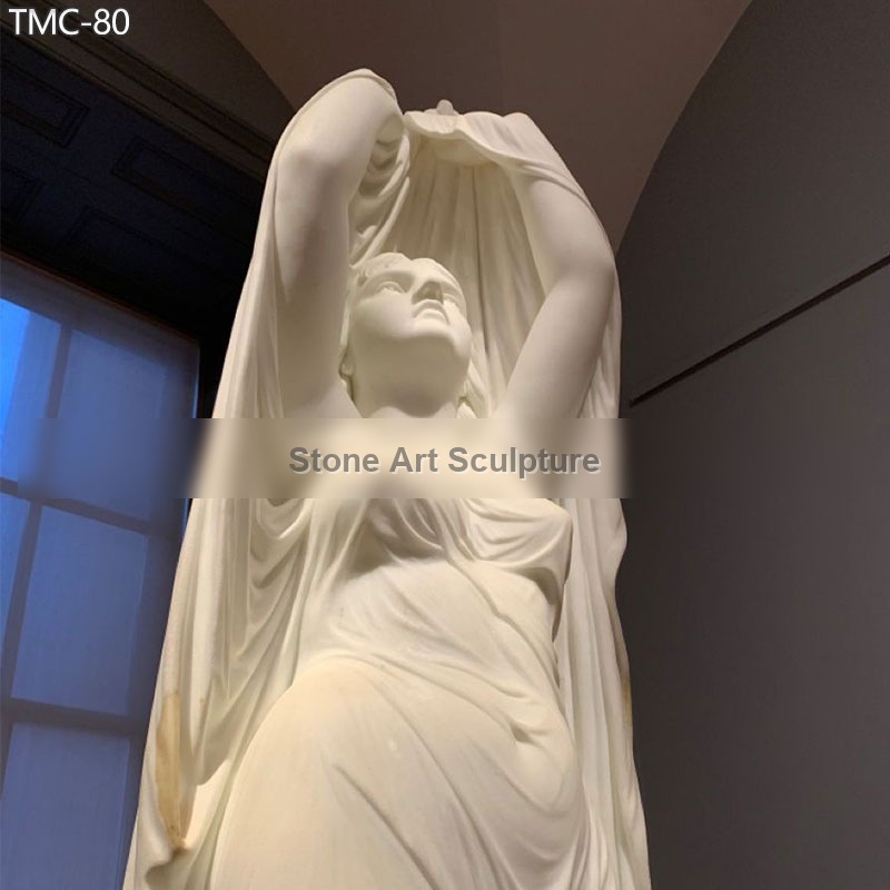Marble Veiled Lady Statue Undine Rising from the Waters Replica for Sale detail image