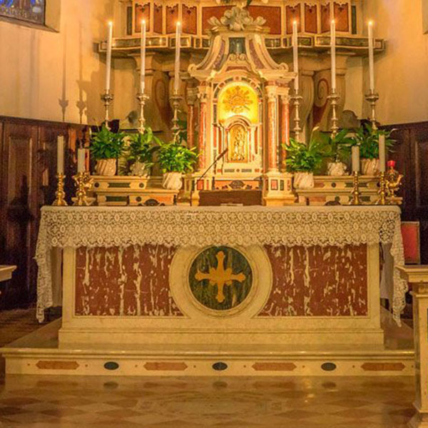 Marble stone church altar table,