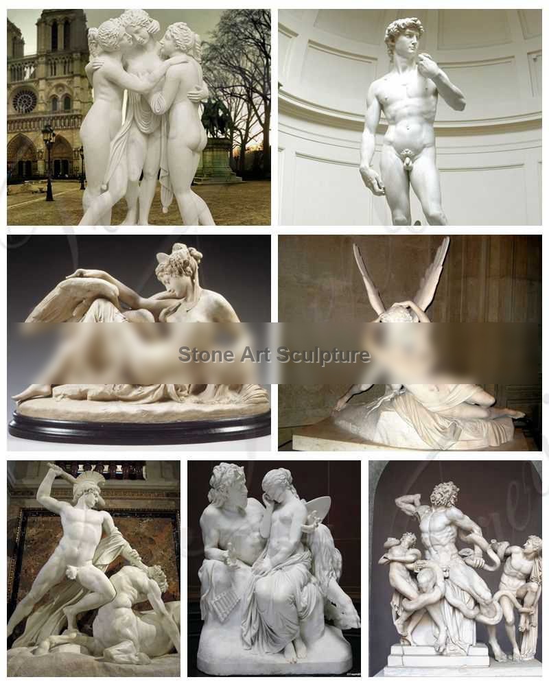Marble Garden Statue Hercules Fighting the Minotaur for Sale MOKK-214 detail image
