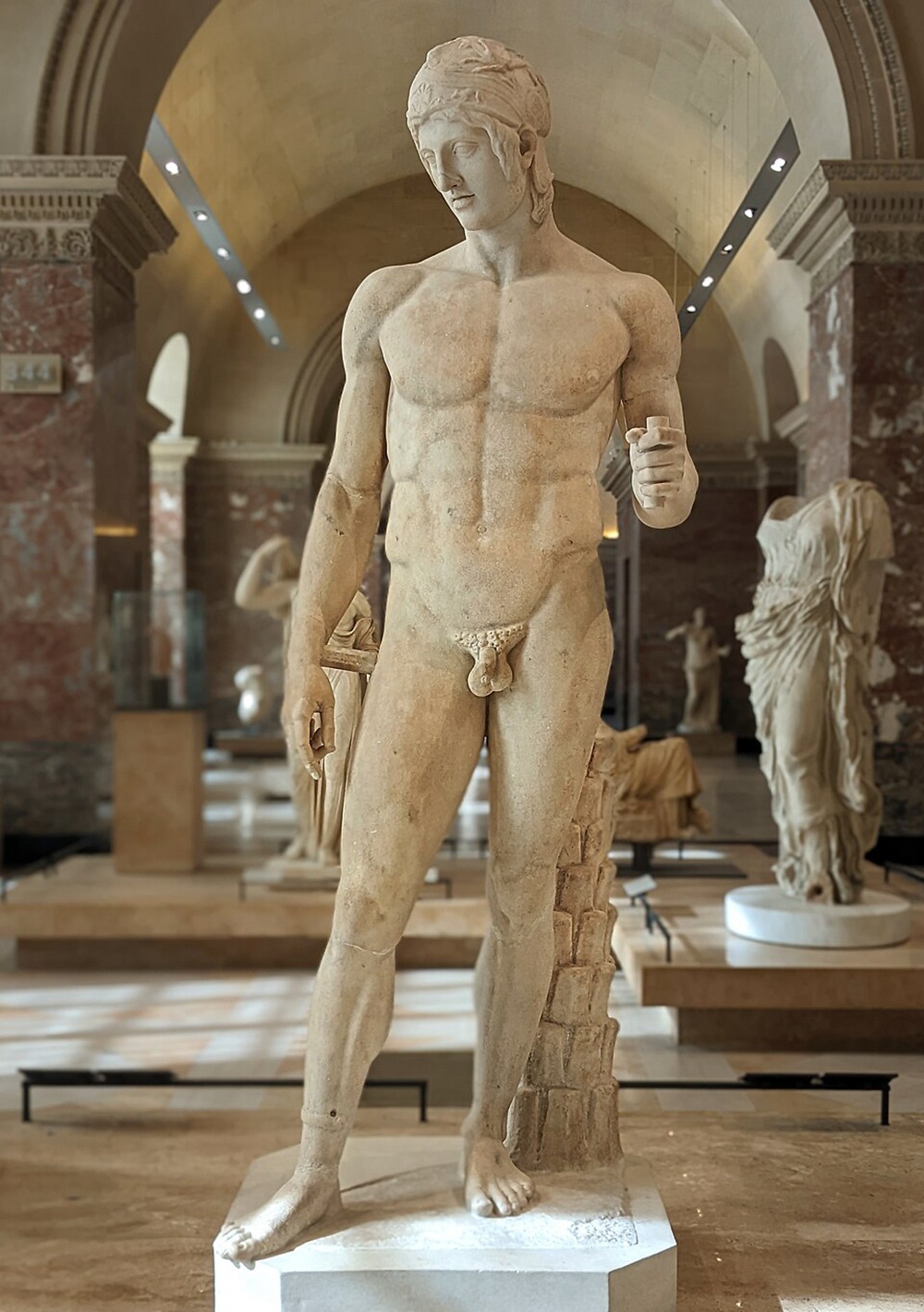The Ares Borghese is a Roman marble statue of the imperial era, It is 2.11 metres (6 ft 11 in) high