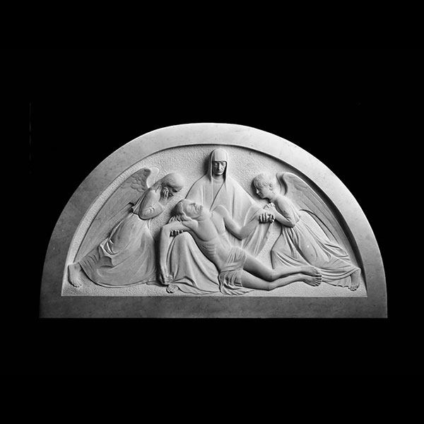 Classical church wall decor– religious marble carving relief sculpture