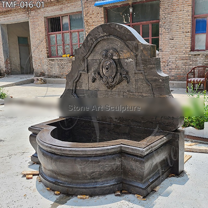 Beige Marble Antique Wall Fountain Outdoor Decor for Sale TMF-016 detail image
