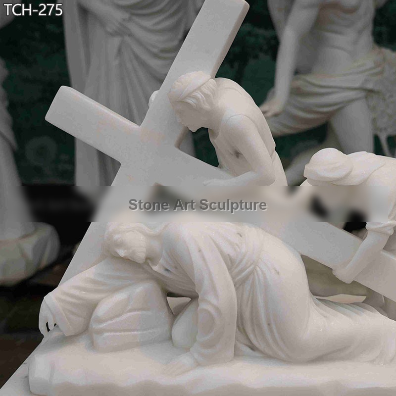Station IX | Jesus Falls The Third Time Statue detail image