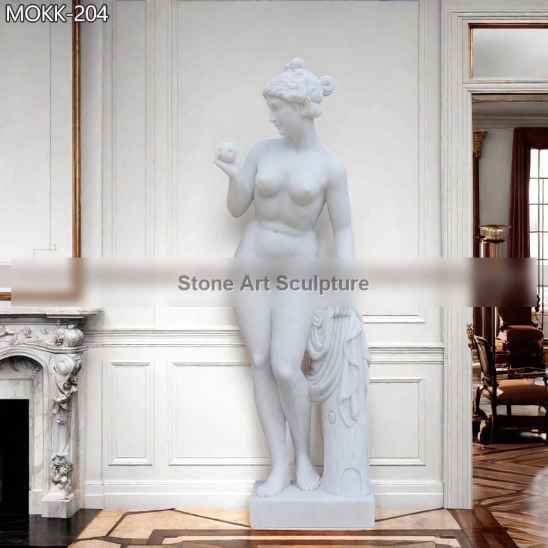 Marble Life Size Venus with Apple Statue for Sale