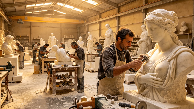 marble carving factory