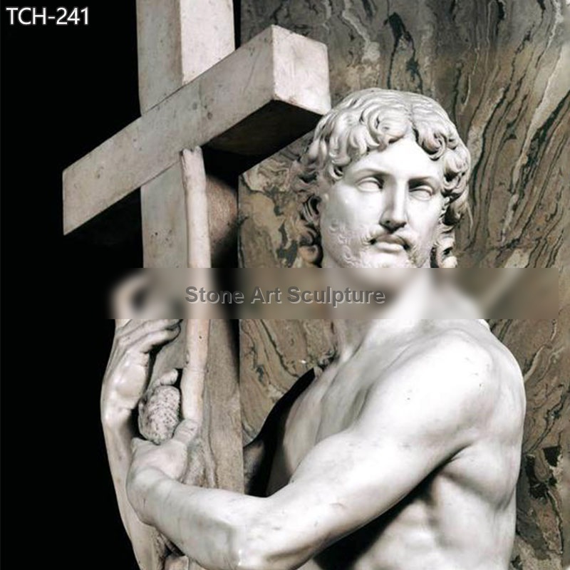 Famous Michelangelo Marble Risen Jesus Christ Statue for Sale detail image