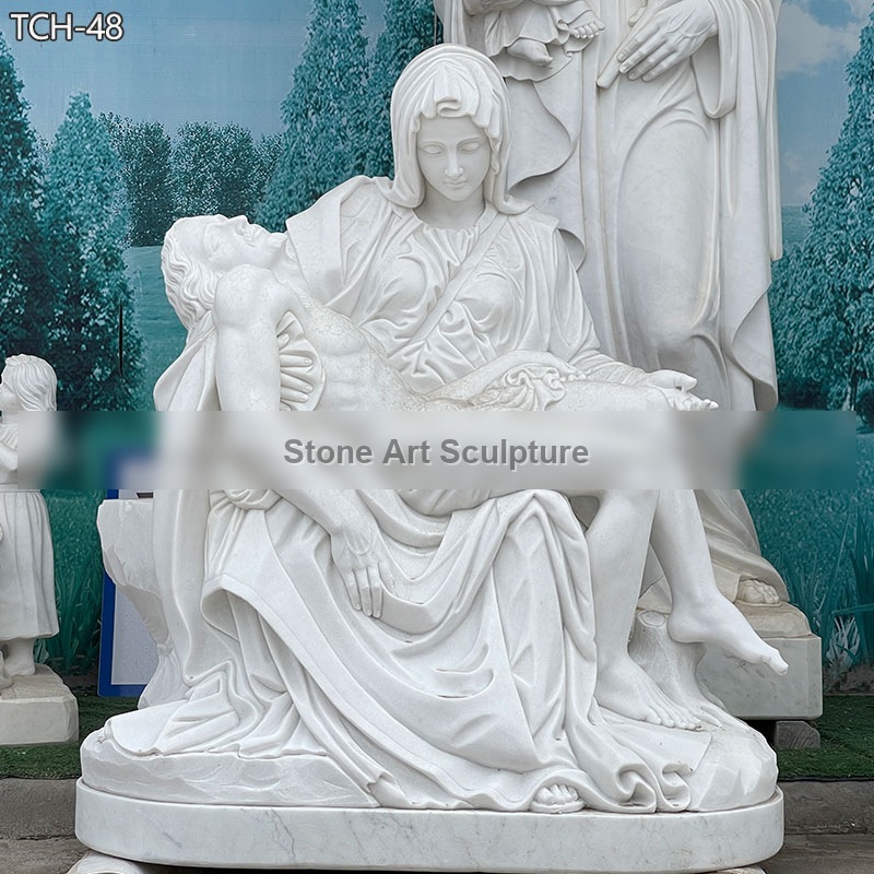 Church Religious Garden Statues of Michelangelo’s Pieta Online Sale TCH-48 detail image