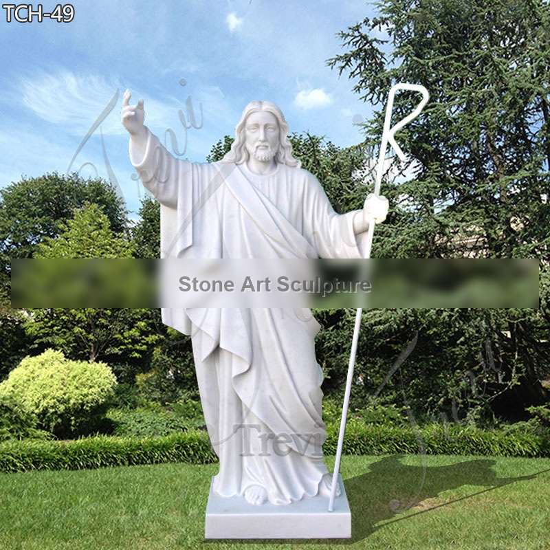 Religious Garden Marble Statues of Large Christ Jesus for Catholic Church Decor TCH-49