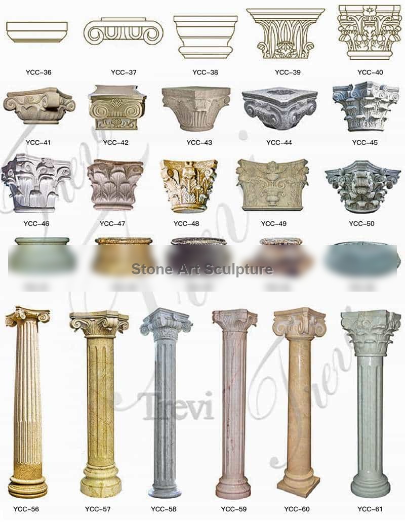 High-Quality Marble Columns for House Decor Supplier MOK1-106 detail image