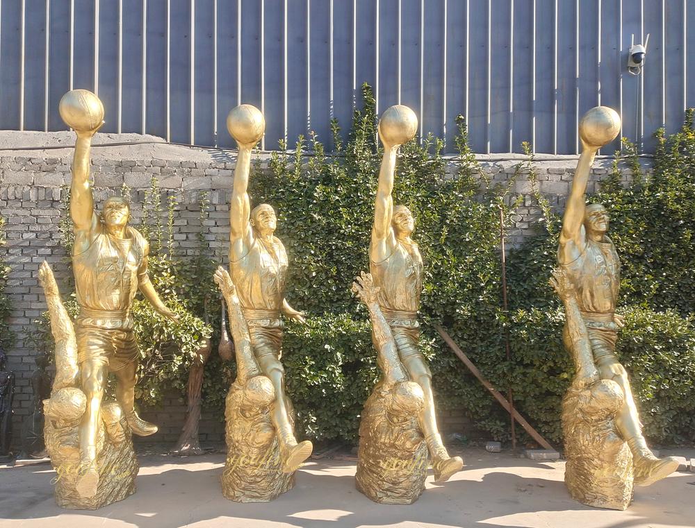 life-size The Jordan statue after polishing