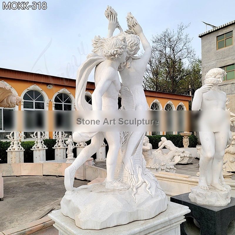 Life Size Marble Garden Statue Apollo and Daphne for Sale MOKK-318 detail image