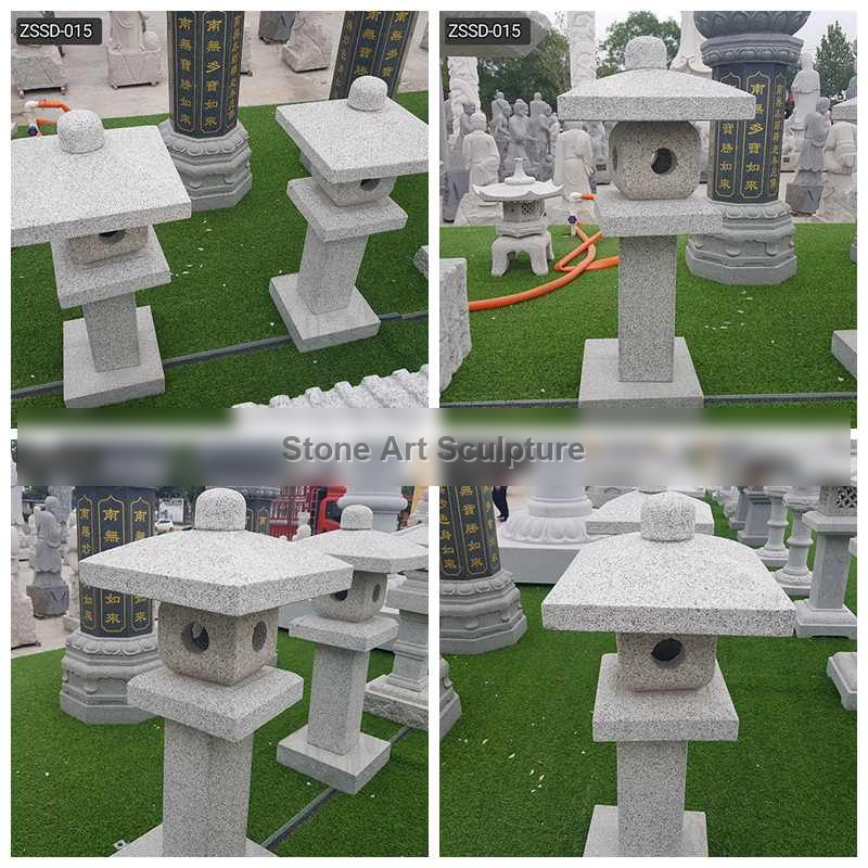 High Quality Custom Outdoor Japanese Stone Lamp for Sale ZSSD-015 detail image