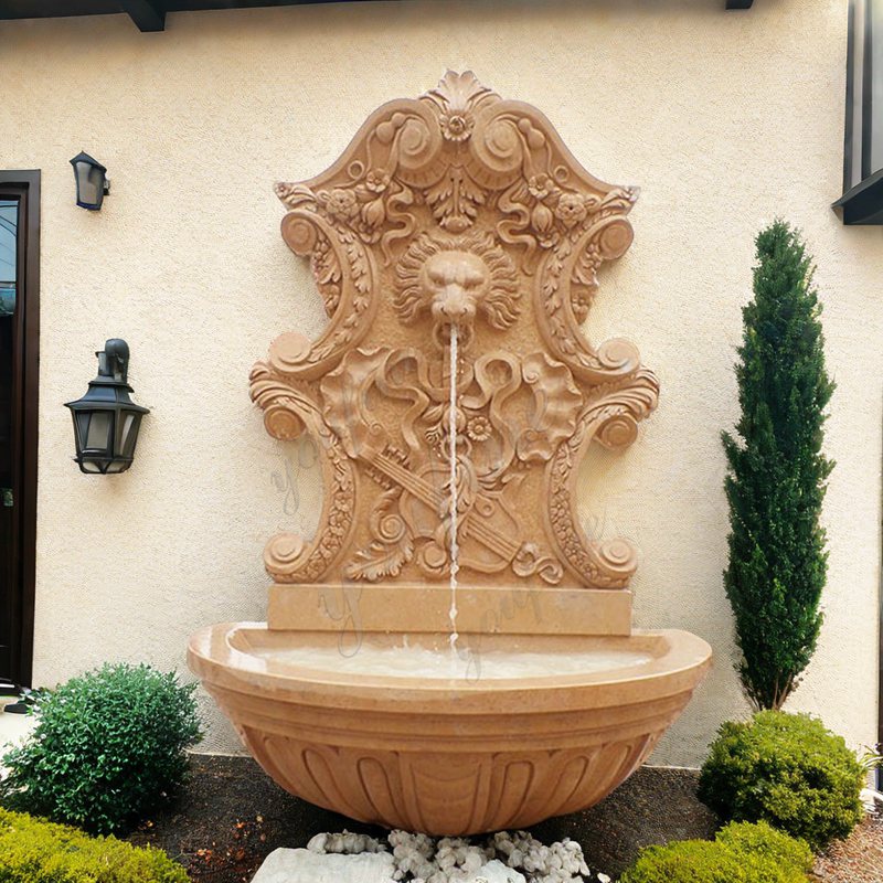 modern outdoor water wall fountain