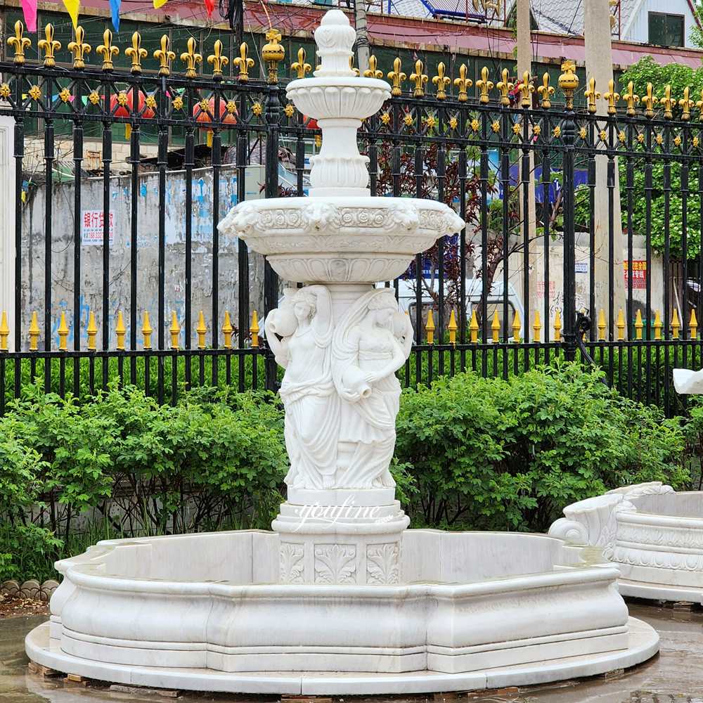 Marble Woman Water Fountain