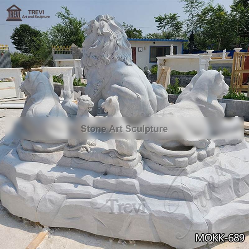 Life-Like Custom Lion Statues Outdoor Garden Decor for Sale MOKK-689 detail image