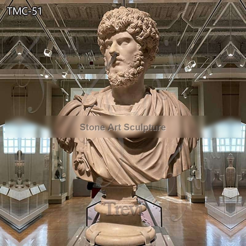 Marble Roman Emperor Lucius Verus Bust Statue Supplier TMC-51